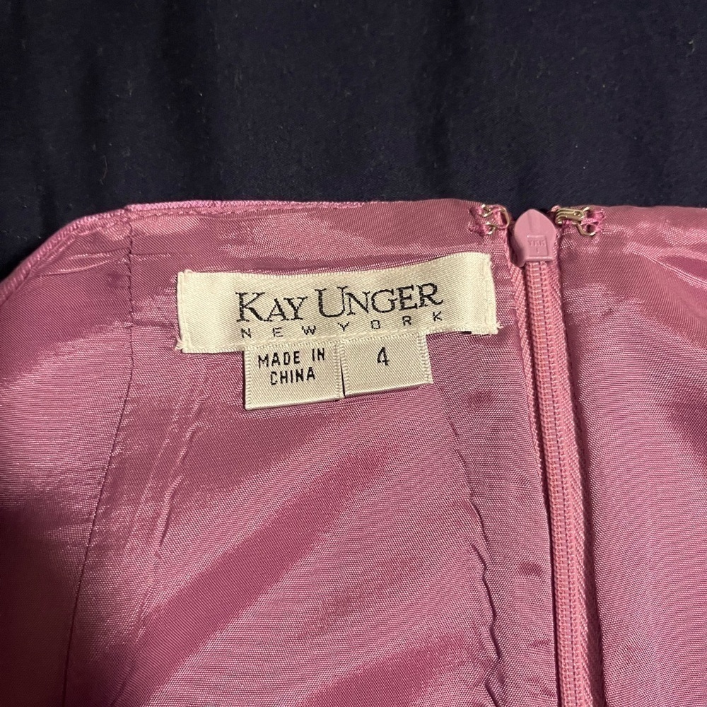 Kay Unger purple Silk/cotton Pencil Skirt - Picture 6 of 9
